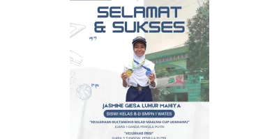 Juara 3 Tunggal Pemula Putri Kejurkab PBSI 